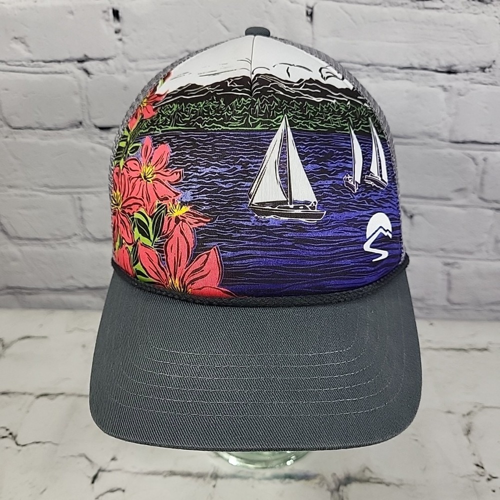 Sunday Afternoons Ball Cap Unisex Snapback Artist Series Sailboats Trucker Hat